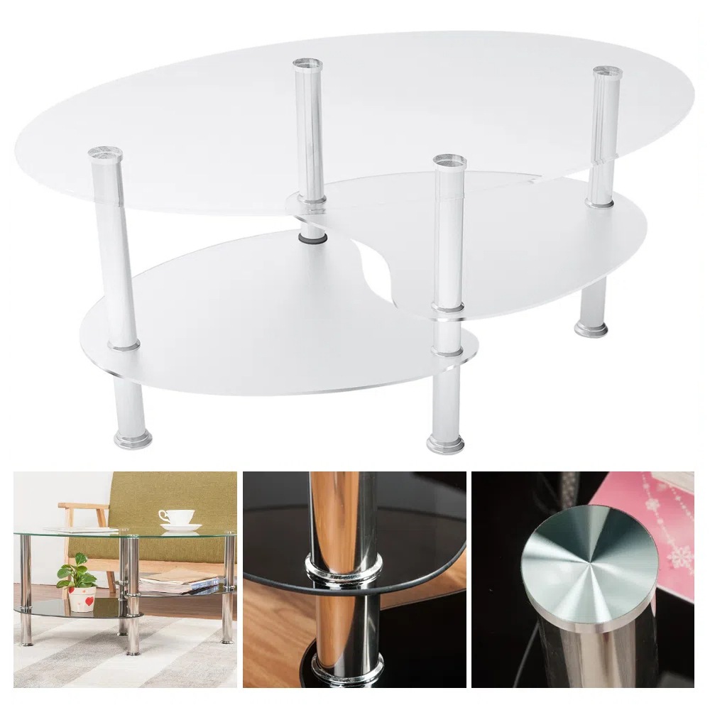 【国内発送&送·料·無·料】センターテーブル 一人暮らし ガラス天板 収納棚 スチール脚 ダイニングテーブル 家庭用 コンパクト おしゃれ 三段式収納棚 組立て簡単 モダン*38 10,651円