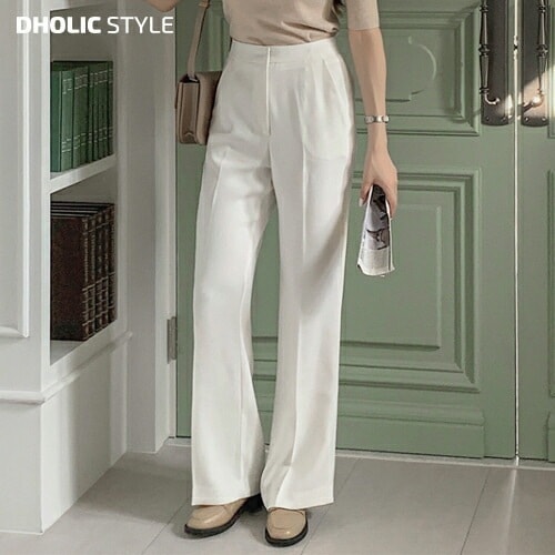 [メガ割りSALE]ワイドハイウエストスラックス・p590384