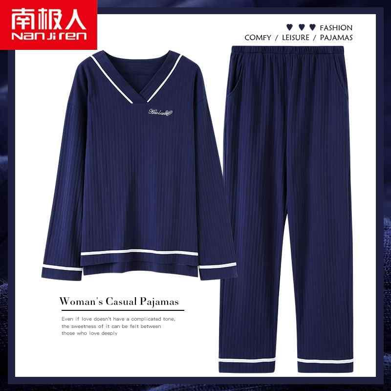レディース 秋 春 カジュアル 長袖 パジャマ ナイトウェア 優雅 綿 ホ ー ムウェア 外出 して ツーピース スーツ 5,762円