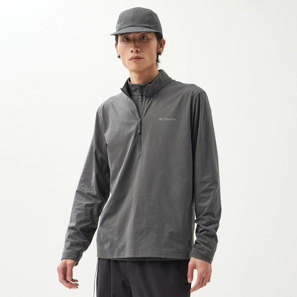 [男性] 365 マウンテン 長袖 ハーフジップ Tシャツ YM6592-053