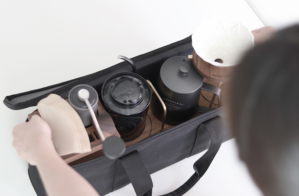 BRESSMIT ドリップステーション ウォールナット収納バッグ付き Handmade