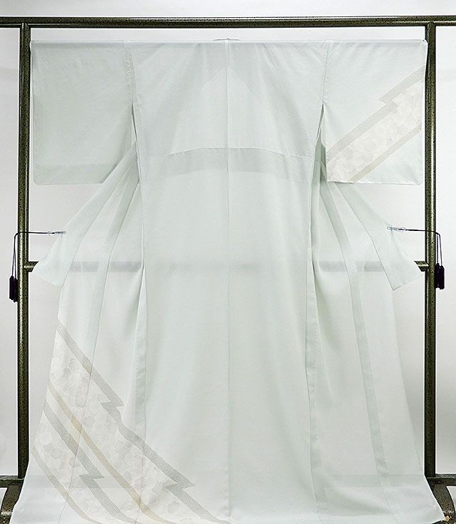 夏物 訪問着 新品仕立済 正絹 夏物 雪輪匹田模様 絽訪問着 新品 仕立て上がり 着物