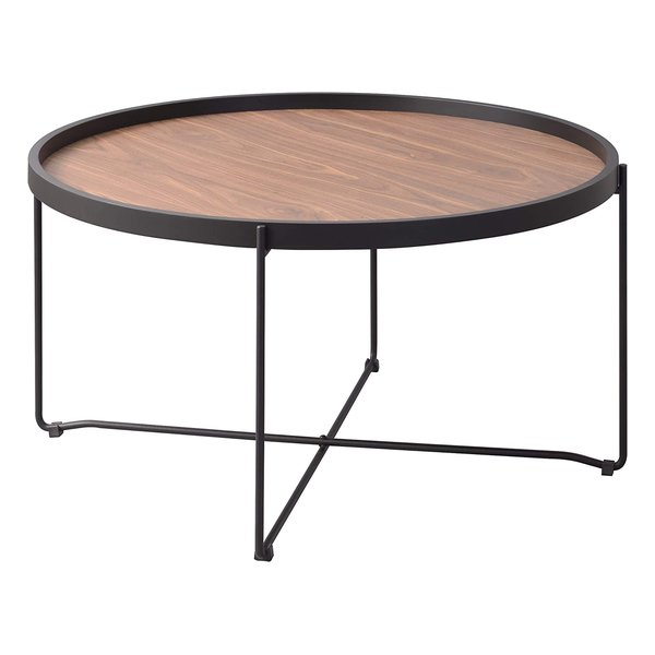 ラウンド トレーテーブル L ブラウン W73×D73×H38 CIR-502BR