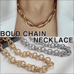 Bold chain necklace_ 新商品アップデート / 太いチェーンネックレス / ブレスレット / 高級ゴールド、シルバーcolor / 韓国アクセサリー