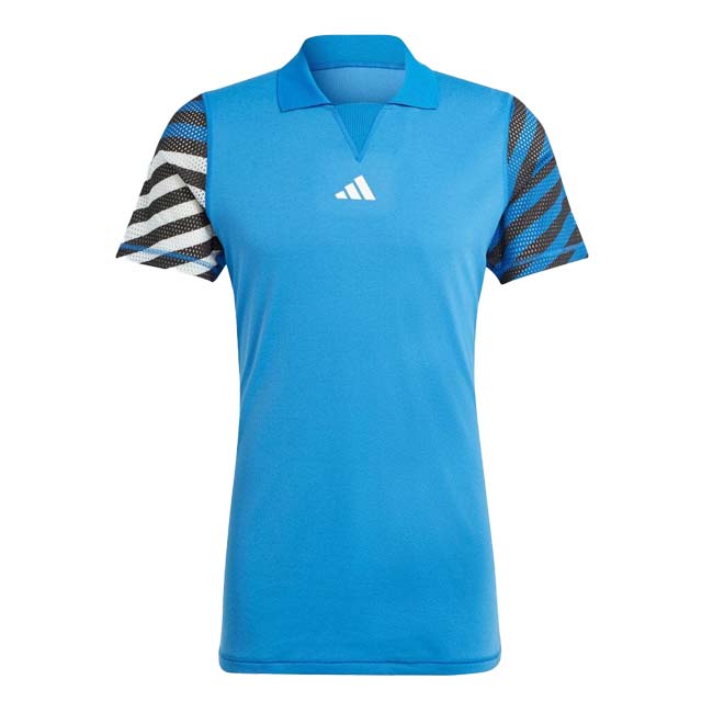 日本サイズ アディダス(adidas) 2023 FA メンズ HEAT.RDY フリーリフト プロ 半袖ポロシャツ MK020-HY5872 ブライトローヤル(23y8mテニス)