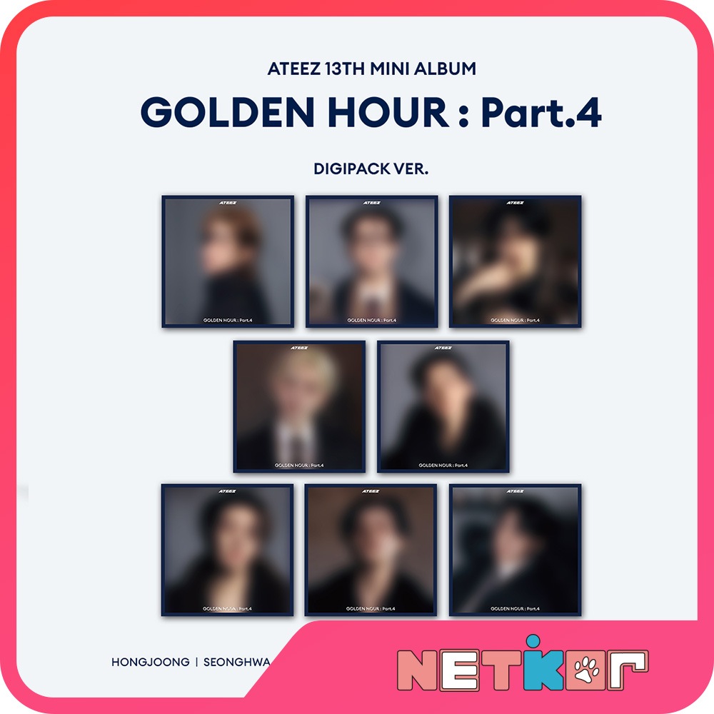 Digipack Ver. 8種セット ATEEZ ミニ13集 アルバム GOLDEN HOUR : Part.4 韓国チャート反映 当店特典 エイティーズ