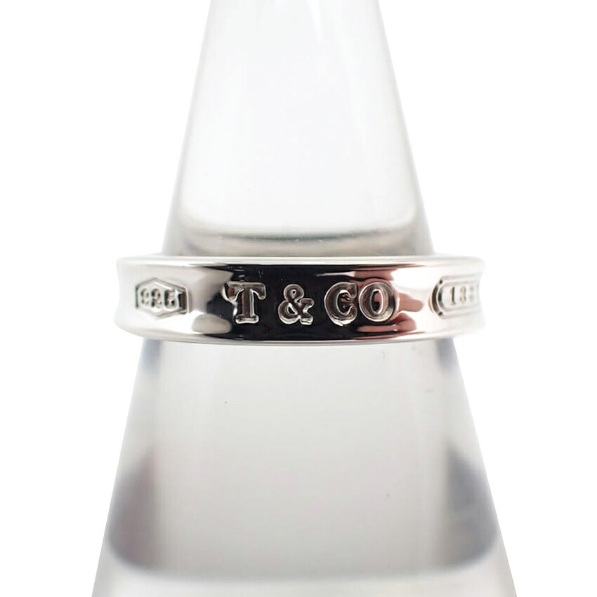 【中古】TIFFANY/ティファニー 925 1837 ナロー リング 9号[g397-37］