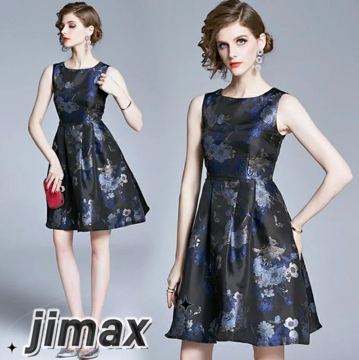 パーティードレス 結婚式 ワンピース 花柄 二次会 ドレス 花嫁 パーティードレス 30代 パーティードレス 結婚式 20代 パーティードレス 大きいサイズ ノースリーブ 結婚式 お呼ばれ パーティ