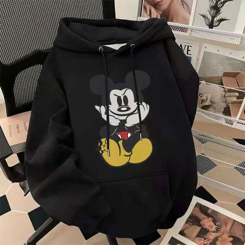 ２点で13o円OFF！【最安値挑戦】 春秋 大きいサイズ トップス プルオーバー お揃い カップル ペアルック 男女兼用 トレーナー フード付き レディース パーカー ミッキー