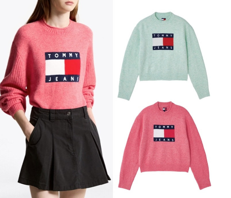 Melange Flag Sweater (T32F7KTO40TWT1) 14,591円