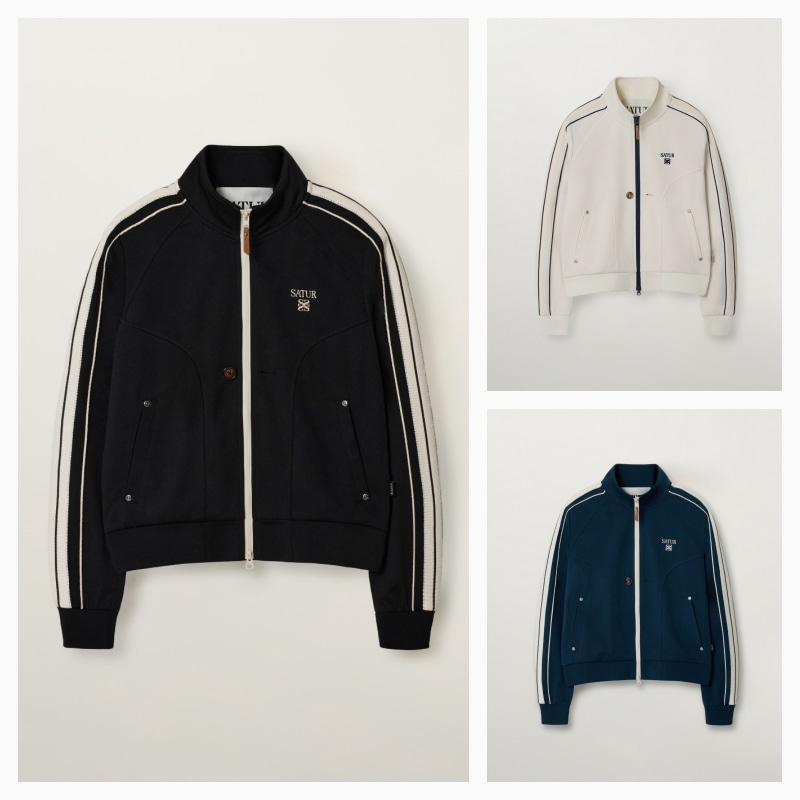 【SATUR】26SS (W) ESSENTIAL LAWTON TRACK ZIP-UP JACKET : 3COLORS