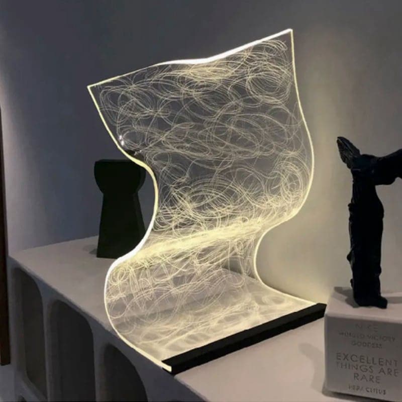 ルームランプ 卓上ライト テーブルランプ LED 照明 おしゃれ 北欧 インテリア 調色 アクリル クリア 透明 間接照明 デザイン 大きい おすすめ リビングルーム ダイニングルーム ベッドルーム 6,999円