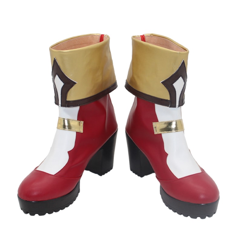 コスプレ靴 シャルロット 原神 コスチューム げんしん 変装用 下駄 シューズ 長靴 コスプレ クリスマス ハロウィン