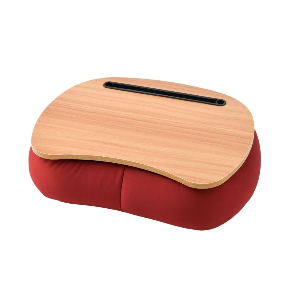 りぶはあと テーブルクッション リラフィット ボルドー (全長約45cm) リラックス 天板 92070-23 本体:W45xD33xH14cm 外装:W19xD12xH30cm