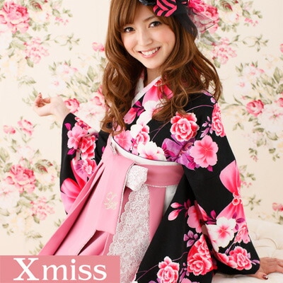 レンタル卒業式 袴 レンタル 女 袴セット 女 卒業式袴セット2尺袖着物＆袴 フルセットレンタル 安い 人気ブランド Xmiss キスミス XN-4 ハカマ はかま rental 28,728円