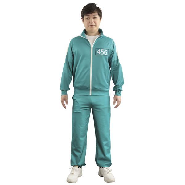 [コスプレ衣装/コスチューム] ジャージセット 青 M [イベント パーティー]
