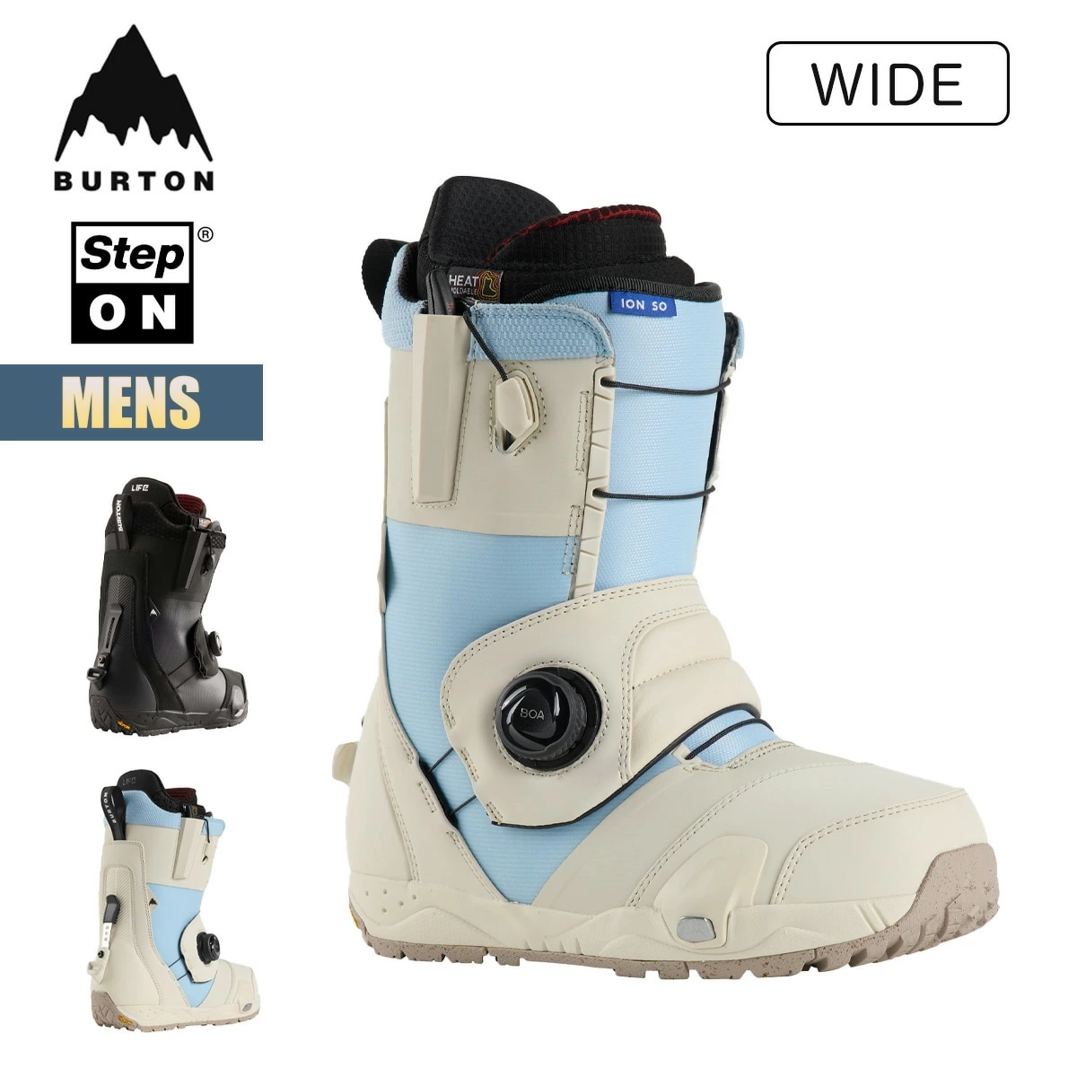 ステップオン ブーツ メンズ 24-25 アイオン ワイド W25JP-240781 Mens Ion Step On Wide Snowboard Boot スピードゾーン BOA ボアシステム