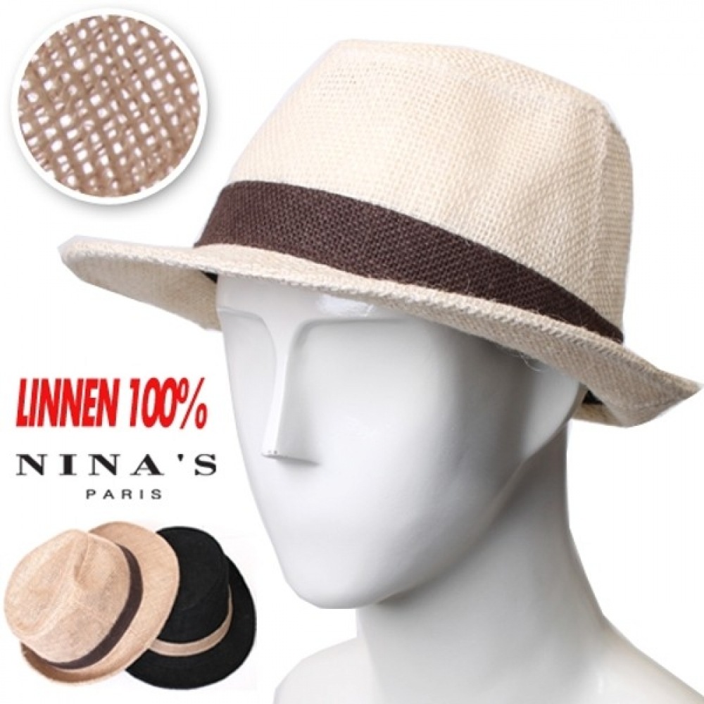 (ニーナスパリ) ナチュラルマジック 100% 通気性ストローフェドーラヘビーデューティー (7SH149) 4,760円