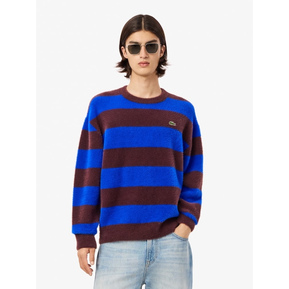 ラコステメンズダブルフェイスストライププルオーバー AH2915-54N IB7 Q2NAH2915-54NIB7