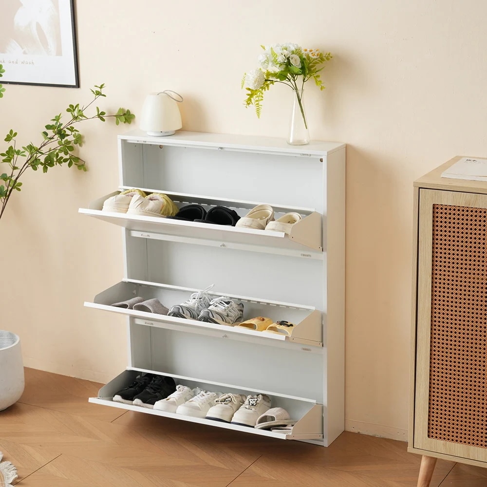【国内即日発送】シューズラック スリム 靴箱 シューズボックス 下駄箱 省 スペース 超薄型 3段 シューズラック くつ箱 靴入れ 収納ラック エントランス 靴収納 靴収納棚 木製下駄箱 一人暮らし