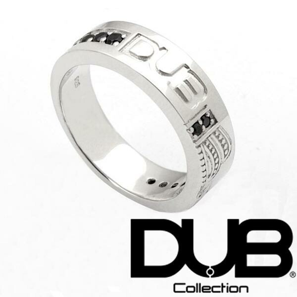 再入荷なし　即納 DUB collection リング メンズ レディース ジュエリー 263-1 (BK) シルバー アクセサリー ダブジュエリー ダブコレクション 指輪 雑誌 掲載 芸能人 愛用