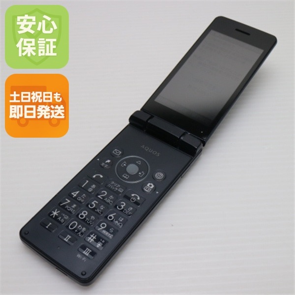 良品805SH AQUOS ケータイ3 ブラック ガラケー 120