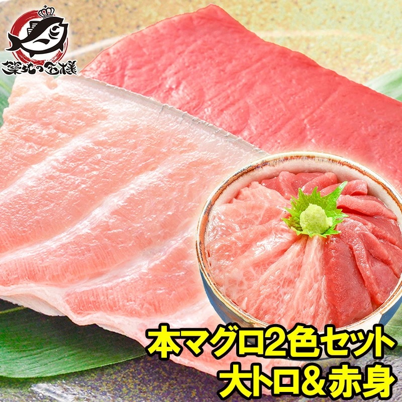 本まぐろ大トロ200g＆赤身200gセット 築地の王様ブランドまぐろ 通が唸る本まぐろの真髄赤身と大トロを極める 鮪 まぐろ マグロ 築地市場 豊洲市場 刺身 クロマグロ おせち