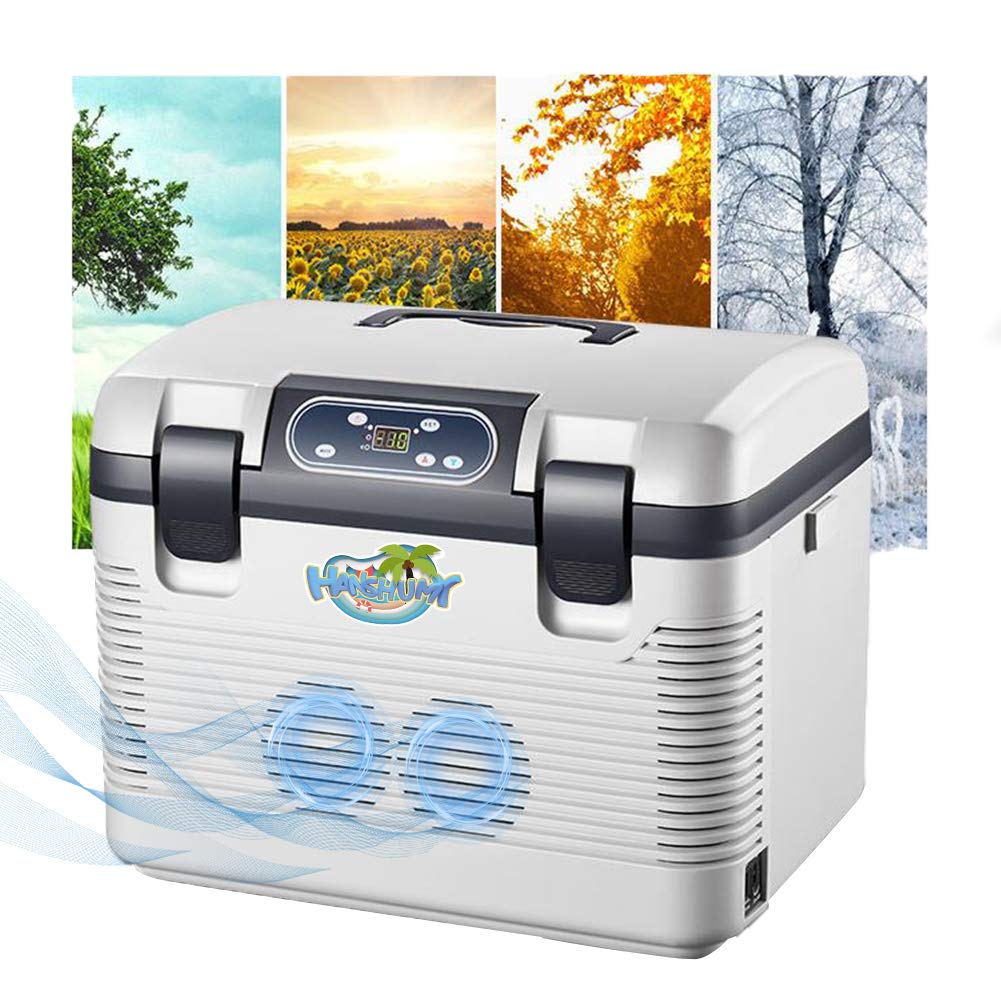 19L電子保温保冷ボックス 冷蔵庫 冷温庫 -10℃～65℃ AC100～240V家庭用 DC12Vカー用 24Vトラック用 車載 車 車用 保温 保冷 冷凍 大容量 持ち運び 一人暮らし ホワイト