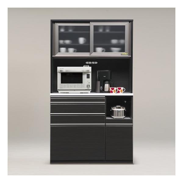 120キッチンボード　レンジ棚 北欧 オープンキッチン収納 レンジボード幅120 高さ 205 レンジ収納 棚 ラック ガラス扉/カラー全2色