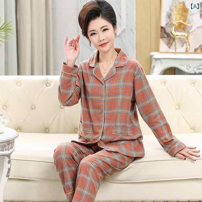 ルームウェア 部屋着 レディース 長袖 婦人 ミセス 高齢者 パジャマ 綿 スーツ 春夏 薄手 大きいサイズ ホーム 服