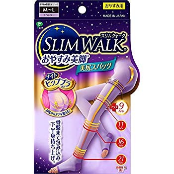 スリムウォーク(SLIM WALK) おやすみ美脚 美尻スパッツ...のサムネイル