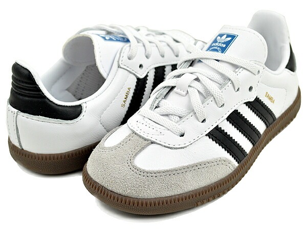 サンバ OG キッズ フットウェアホワイト コアブラック ガム11cm-16cm 子供靴