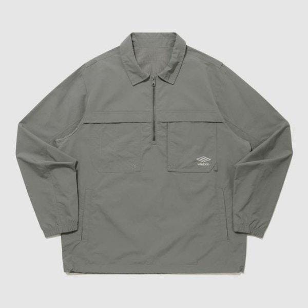 M 長袖T LQC UQ121CWT11-DKA ウェイファインダー コーデュラ ポケット カラー アノラック DEEP KHAKI