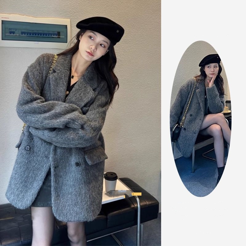 ファッション 流行り レディース 人気商品 グレー ラシャコート 厚手 デザインセンス 秋冬 チェスターコート 5,695円