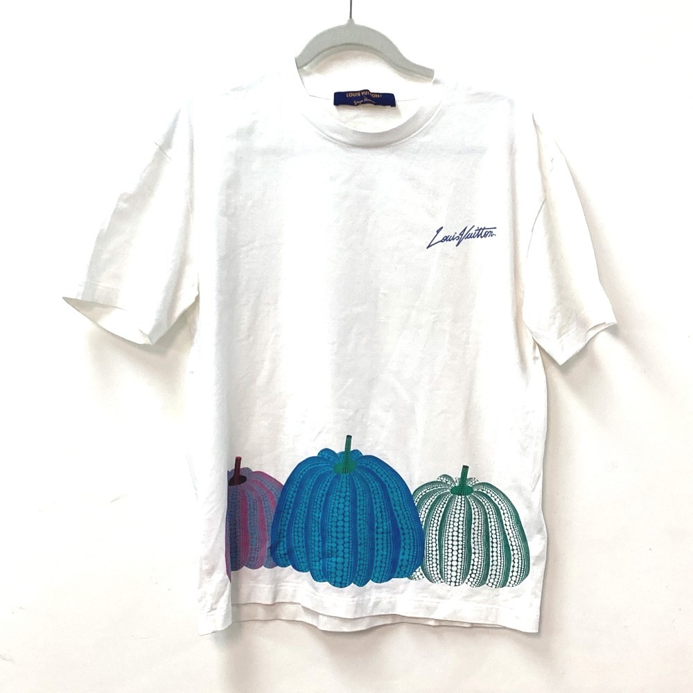 半袖Tシャツ 型番不明 LV × YK パンプキンプリンテッドTシャツ 草間彌生コラボ アパレル トップス コットン ホワイト