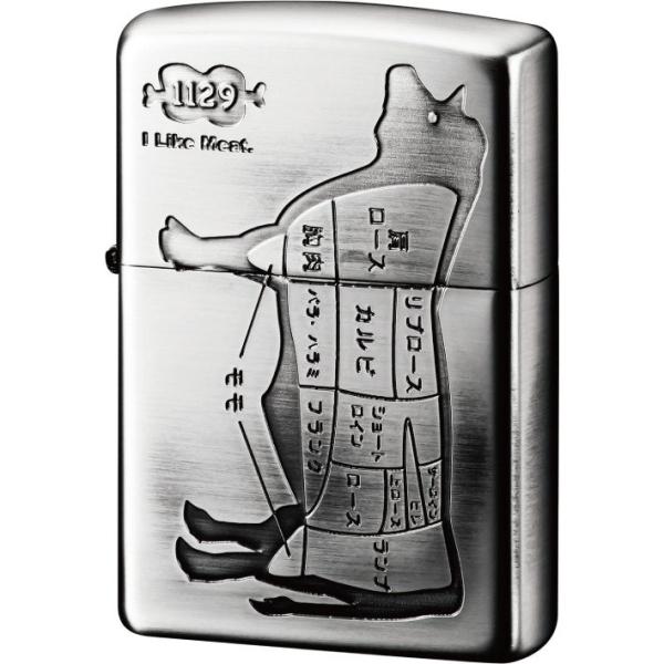 ZIPPO アイ ライク ミート ウシ　ニッケル / ZIPPO アイ・ライク・ミート ウシ Ni
