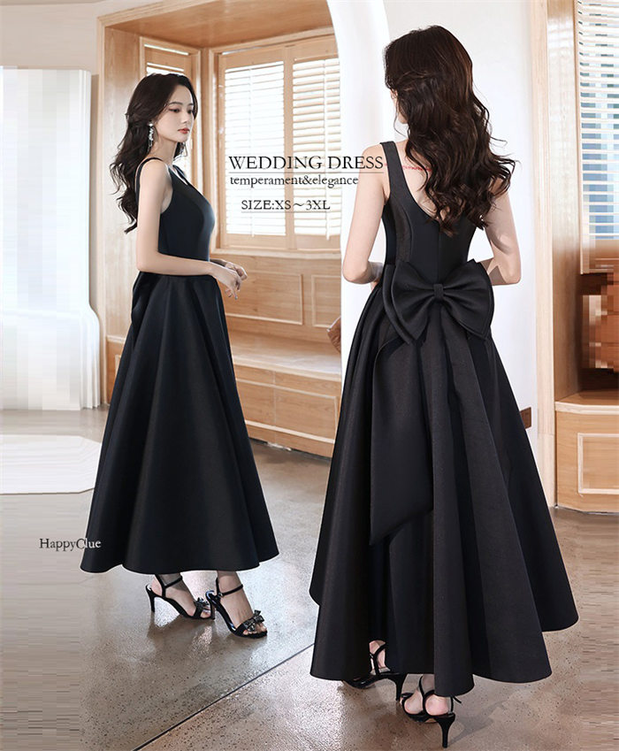 イブイングドレス 黒 パーティードレス ロングドレス フォーマル 成人式ドレス 二次会ドレス コンサート ピアノ演奏会 発表会 レディース ウエディングドレス 結婚式 二次会 上品 お呼ばれ イベント 5,579円