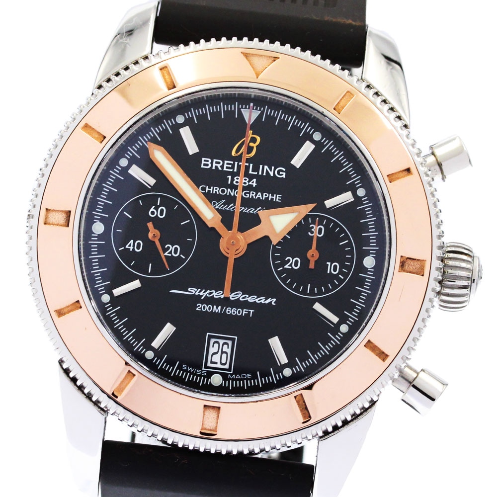 ブライトリング BREITLING U23370 スーパーオーシャン ヘリテージ クロノグラフ 自動巻き メンズ 箱・保証書付き_869701【中古】