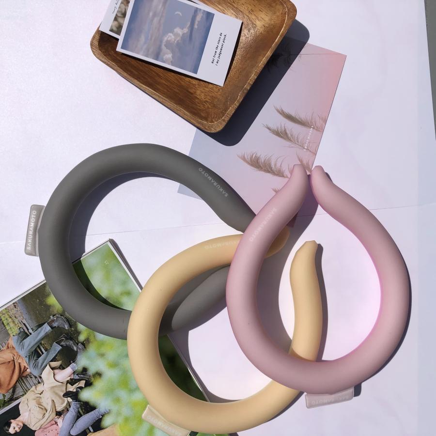 ネッククーラー 2個 ネックバンド クールリング 付き 蚊よけ ネックパック 24℃自然凍結 ズレない ペンタゴン型 アイスリング 冷感グッズ 首掛け