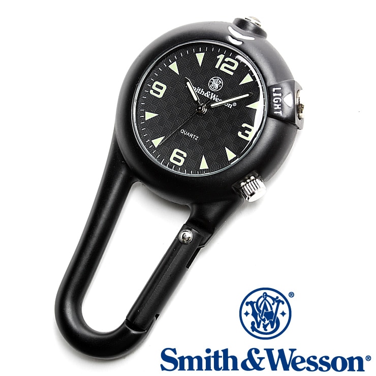 [送料無料] [正規品] スミス＆ウェッソン Smith Wesson ミリタリー時計 CARABINER CLASSIC WATCH BLACK SWW-36-BLK [ラッピング無料]