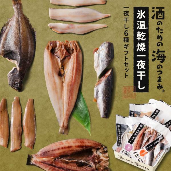 干物 ギフト 酒のための海のつまみ氷温乾燥一夜干し-各1袋（6種）北海道 ひもの 干物 詰め合わせ 魚 干物 詰め合わせ ほっけ にしん 夏ギフト お中元 御中元