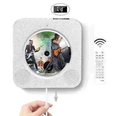 CD プレーヤー 2025 年モデル 壁掛け・置き掛け兼用 Bluetooth FM/USB/SD 対応 多機能