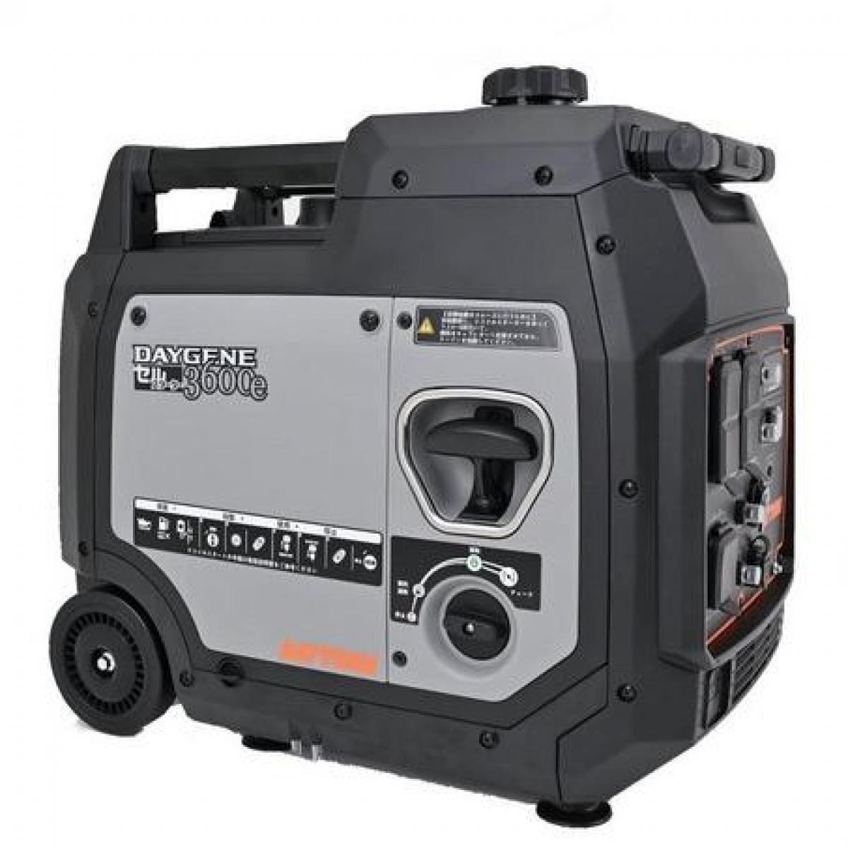 DAYTONA デイトナ インバーター発電機 DAYGENE 3600e 静音型 発電機 インバーター 3600W リモコン付き キャスター 付き
