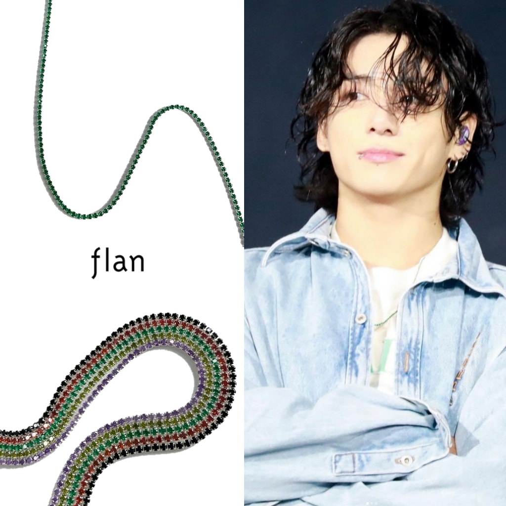 【flan】 Silver Tennis Necklace ネックレス BTS ジョングク＆ジミン着用