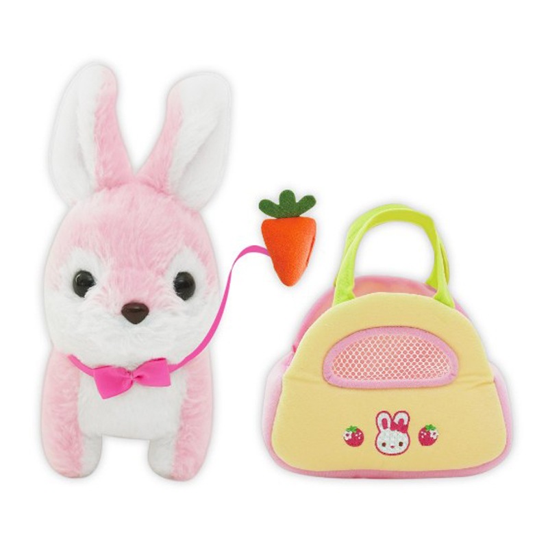 ヘロペット ぬいぐるみ しゃべる 赤ちゃんウサギ リアルサウンド ふわふわ毛並み 可愛い刺繍 トートバッグ型 ペットのお世話 おもちゃ 4歳以上 韓国アニメ正規ライセンス