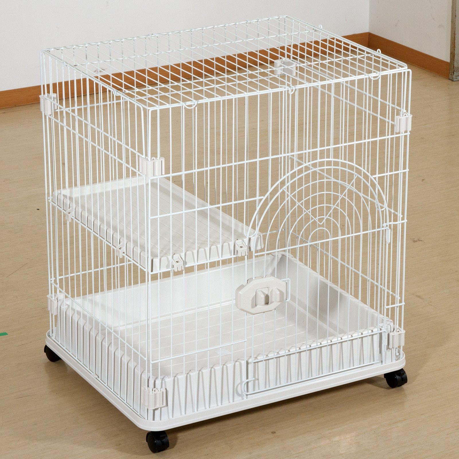 ジービー　猫用ケージ　Ｓクラス　Ｃ－０１　ホワイトXホワイト　幅７００X奥行き５３０X高さ７６０ｍｍ　ＣＲＣ30―53―07―00―00