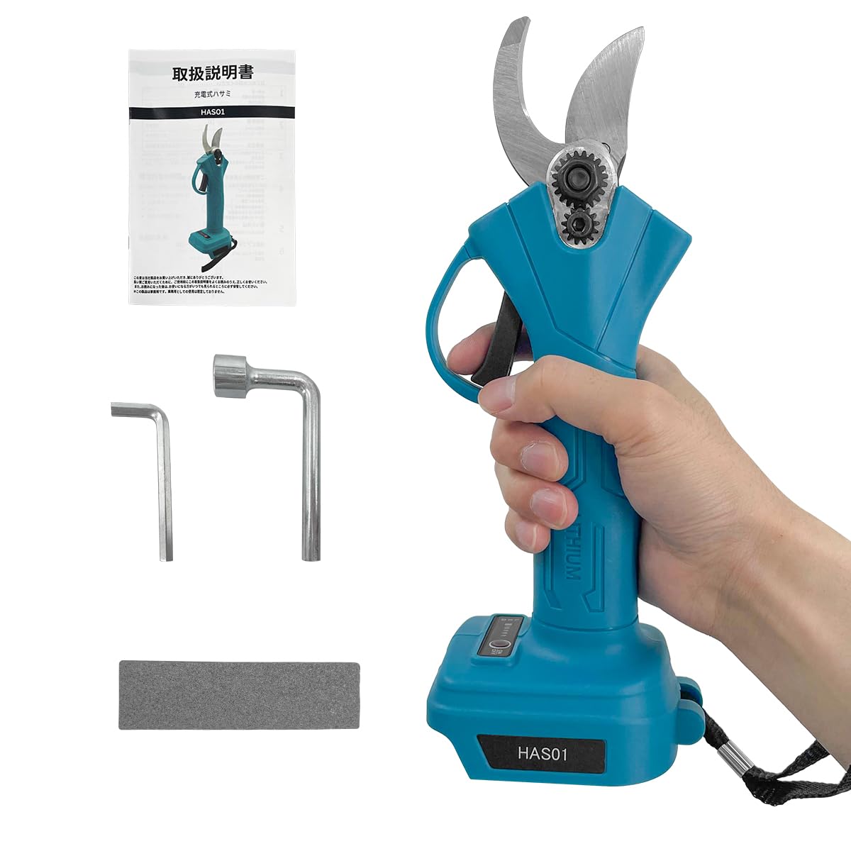 マキタ互換品 電動剪定バサミ ハサミ 電動ハサミ 枝切り 鋏 ガーデニング 植木 切断径30mm ブラシレスモーター 18V 14.4V 対応 コードレス プロ仕様 4段階調整 充電式剪定はさみ 超軽