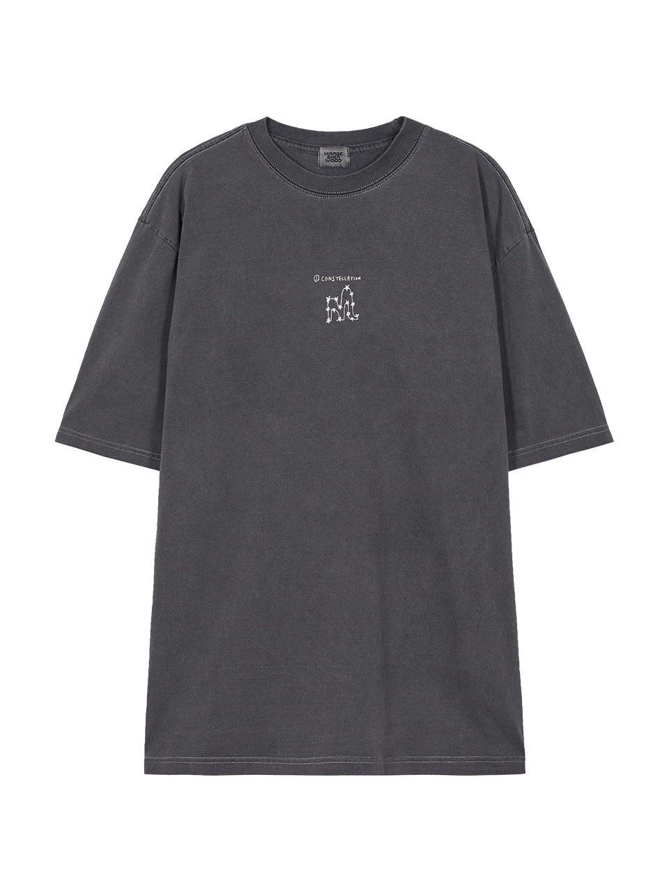【MARGESHERWOOD】 SYMBOL WASHED T-SHIRT : CHARCOAL