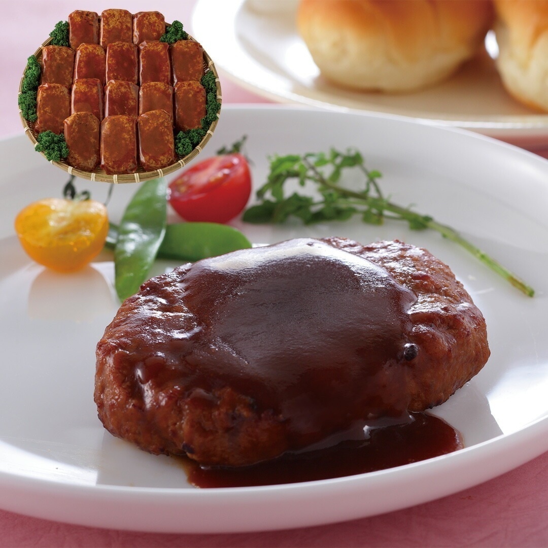 鹿児島県産黒豚ハンバーグ 130g（固形量100g）16 【産直メーカー直送品】