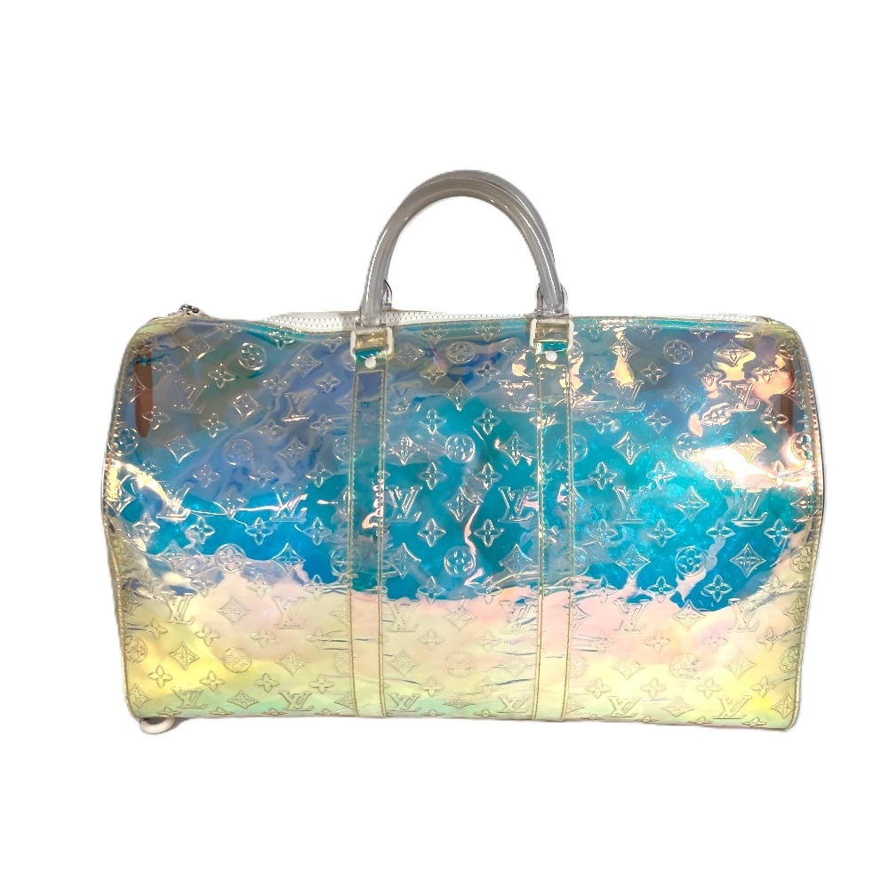 ボストンバッグ M53271 キーポル・バンドリエール50 モノグラムプリズム カバン 旅行バッグ ショルダーバッグ ビニール/レザー オーロラ クリア
